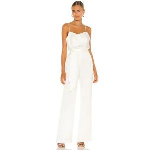 Parker Aubrey White Jumpsuit